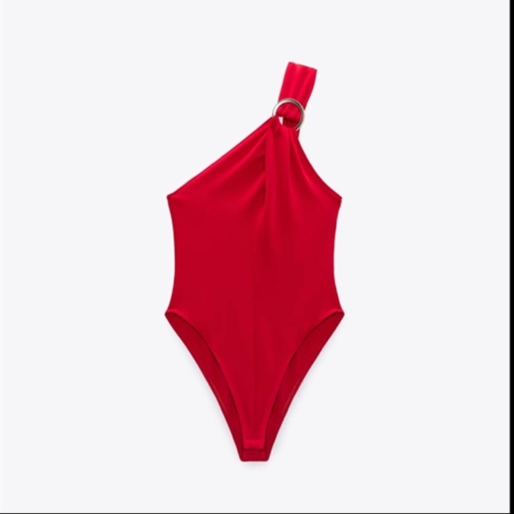 ❤️ RING TRIM CROSS STRAP BODYSUIT - Picture 3 of 5